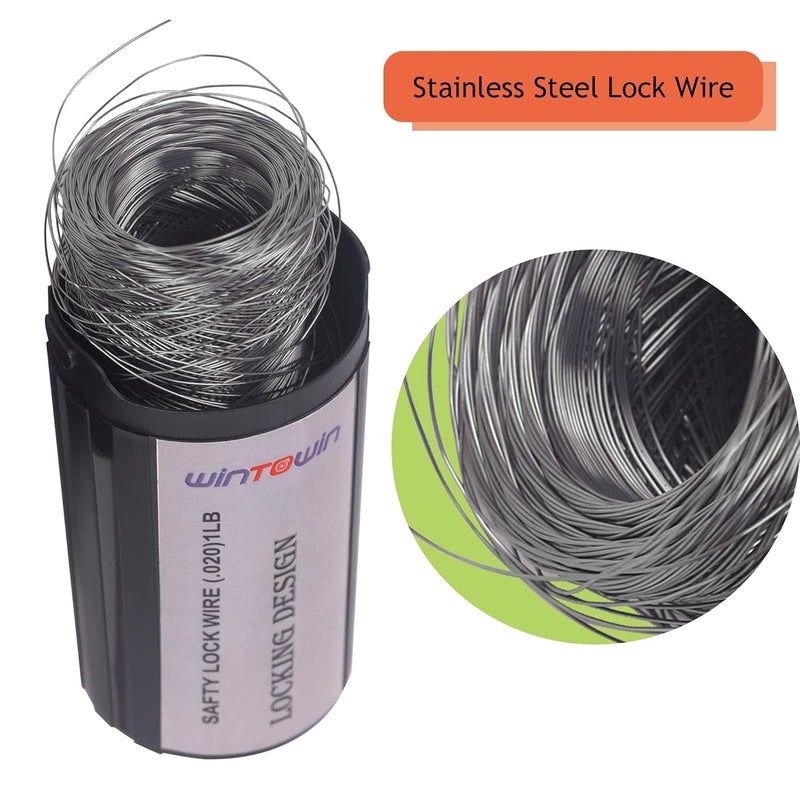 NACHEE Safety Lockwire .021" (0.53mm),840FT 304 Stainless Steel Twist Safety Lock Wire Used for Repairing Motorcycles, Tie Things,Aircraft Safety Wire - Image 4